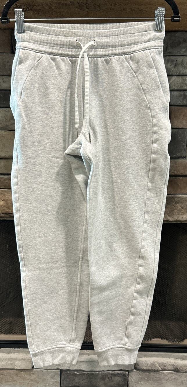 Women’s LULULEMON Gray Scuba High Rise Joggers Sweatpants Size 4 *A1